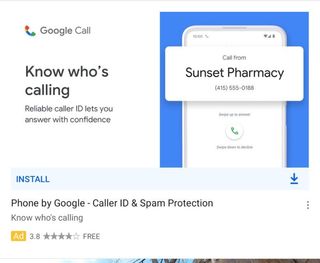 Google Call Phone App