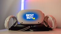 Meta Quest 2 headset with Best Buy logo