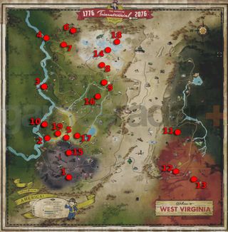 Fallout 76 power armor map