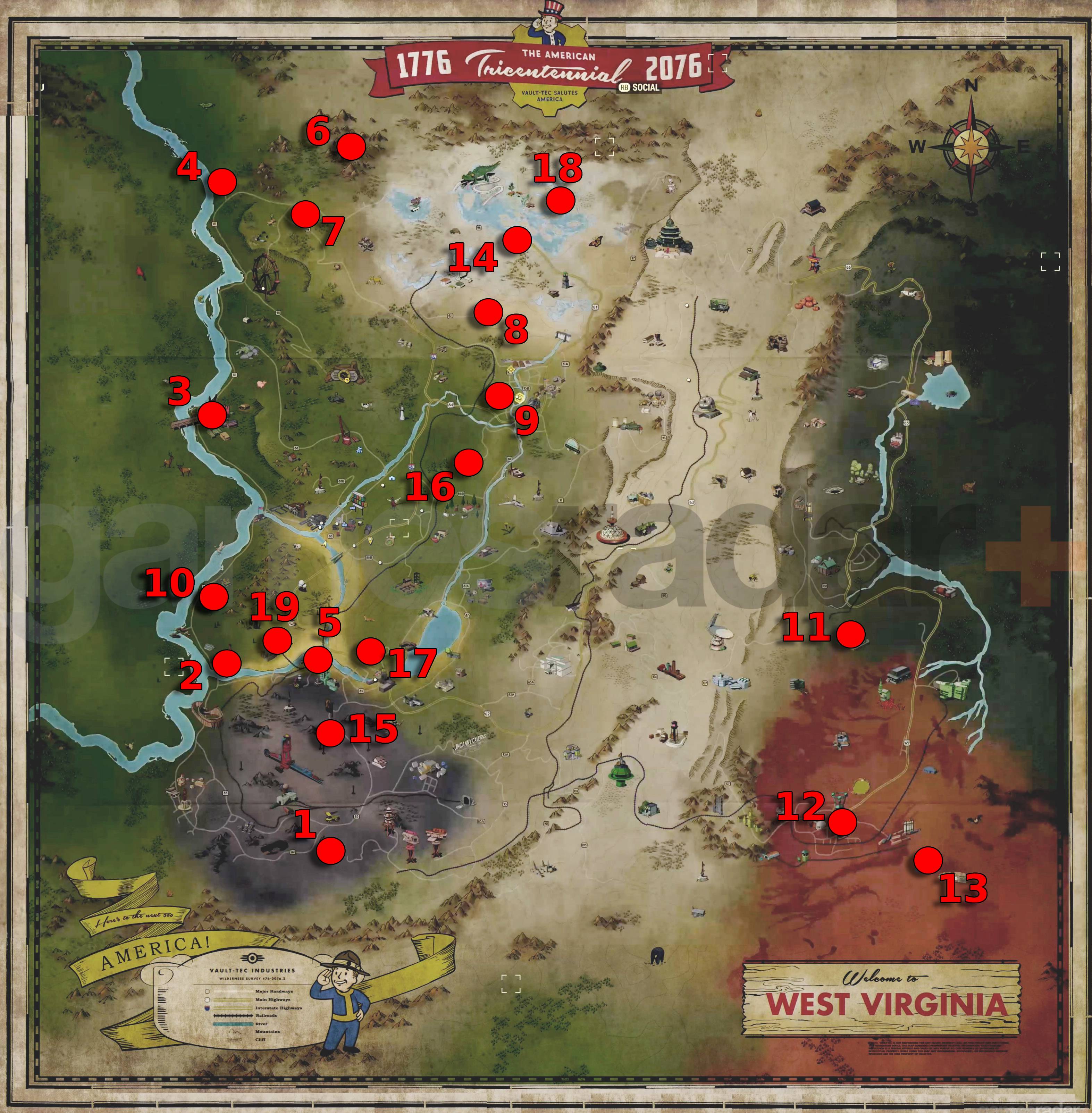 Fallout 76 power armor locations | GamesRadar+