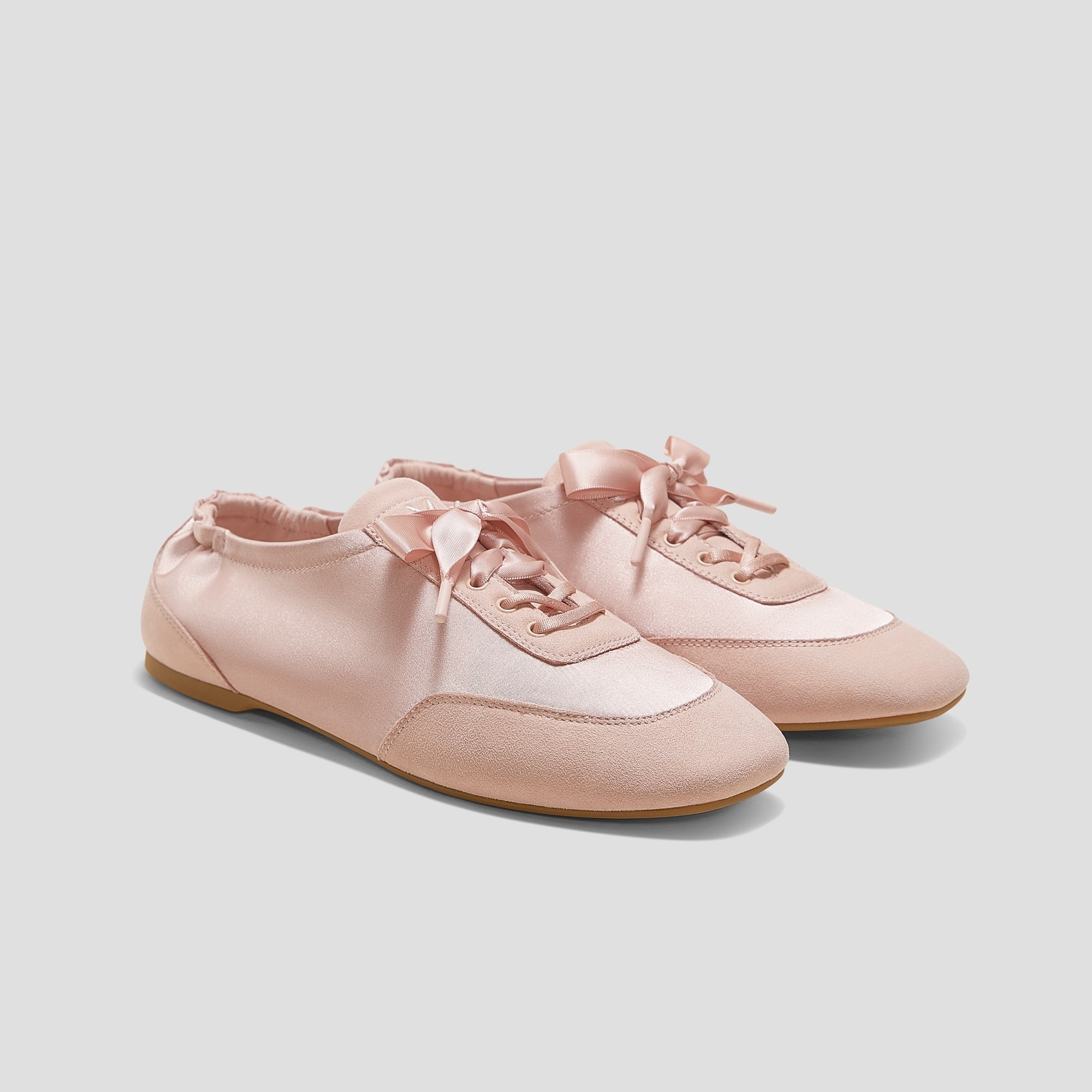 VIVAIA, Cristina Cristina Lace-Up Derby Flats in Peach Blush