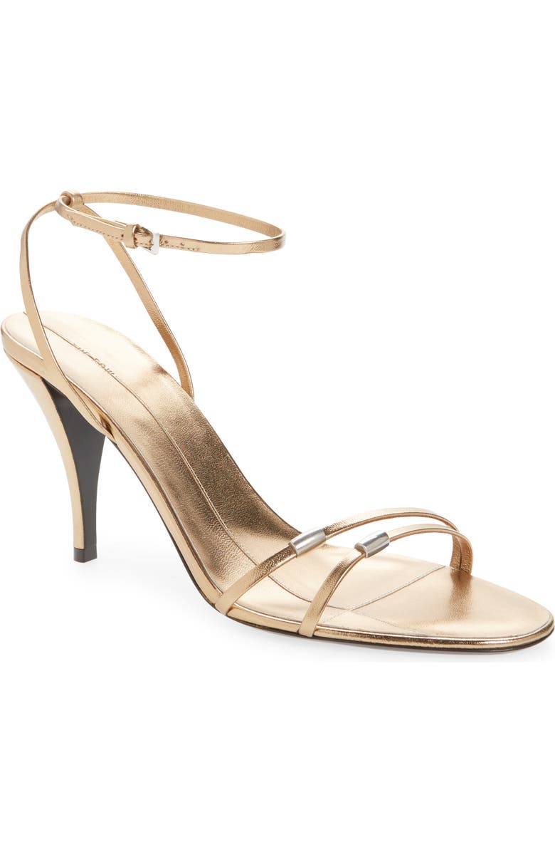 Cleo Bijoux Metallic Ankle Strap Sandal