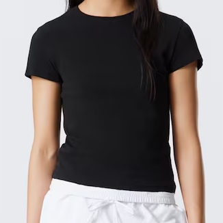 Weekday Short Sleeved Cotton T-Shirt