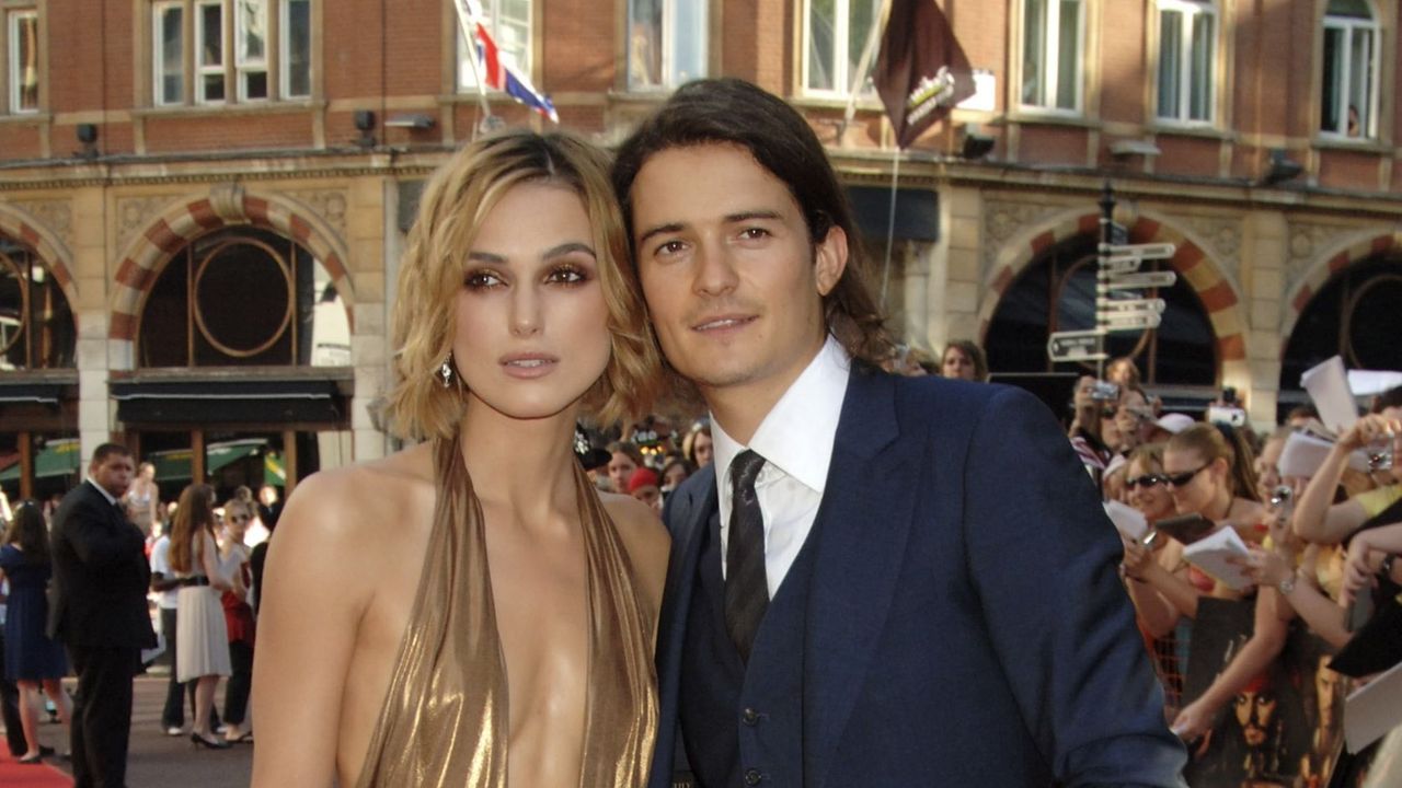 Orlando Bloom and Keira Knightley attend the UK premiere of &#039;Pirates of the Caribbean: Dead Man&#039;s Chest&#039;