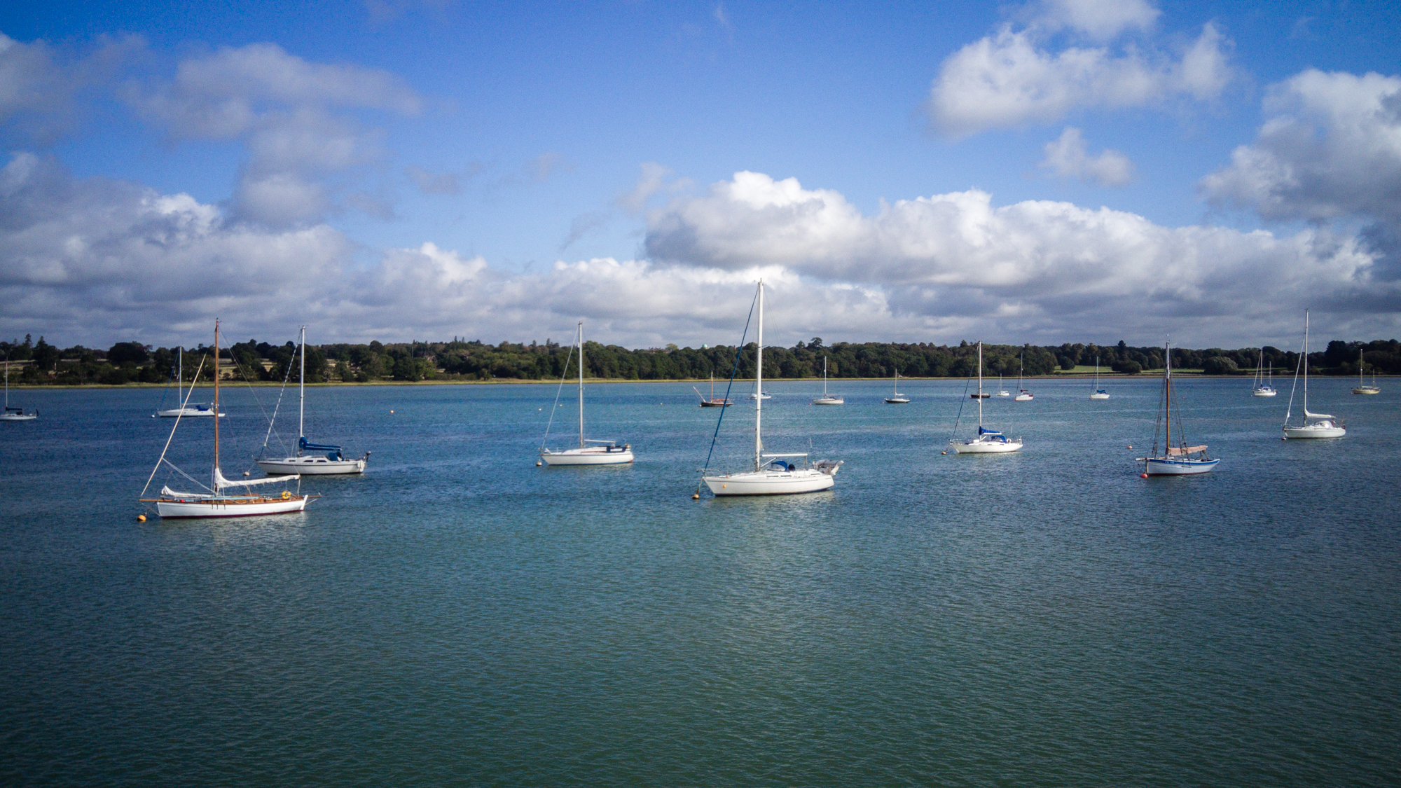 Photo of yachts taken with the Potensic Atom drone