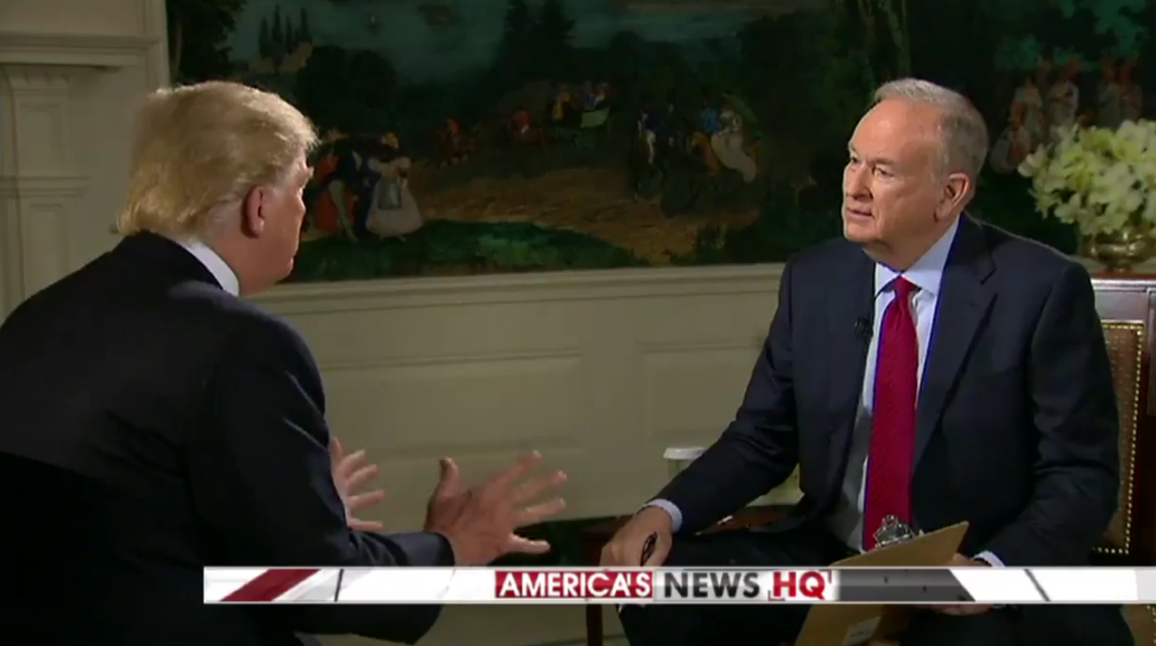 President Trump and Bill O&amp;#039;Reilly on Fox