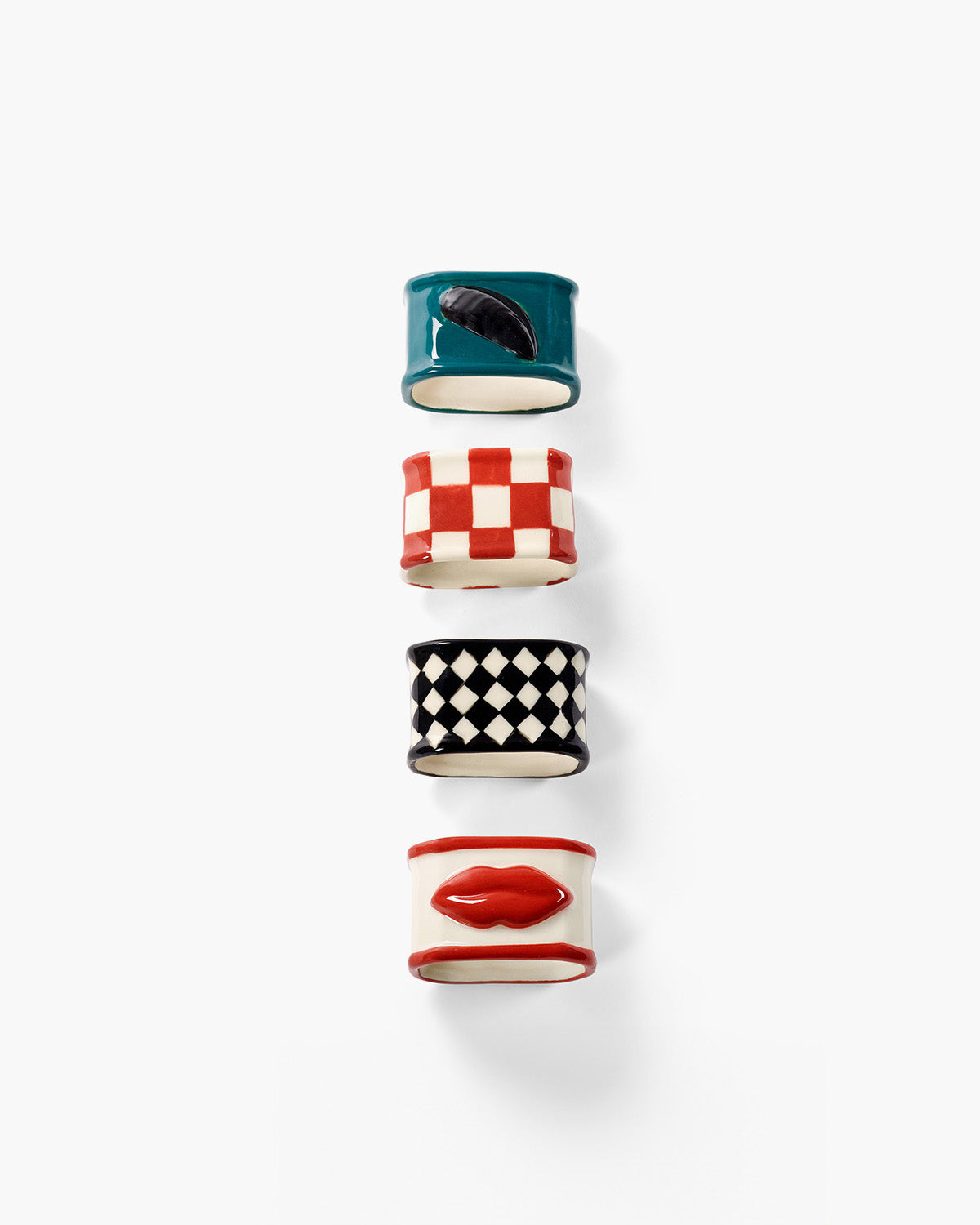 Napkin Ring Ass/4 Mix Les Objets Mouleversants