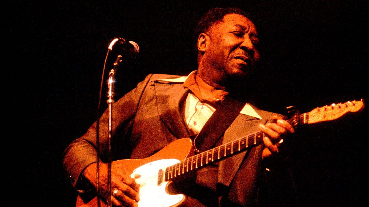 Muddy Waters at Cahn Auditorium in Evanston, Illinois, March 3, 1979.