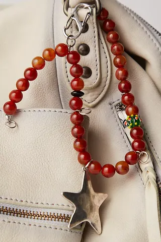 Beaded Necklace Bag Charm