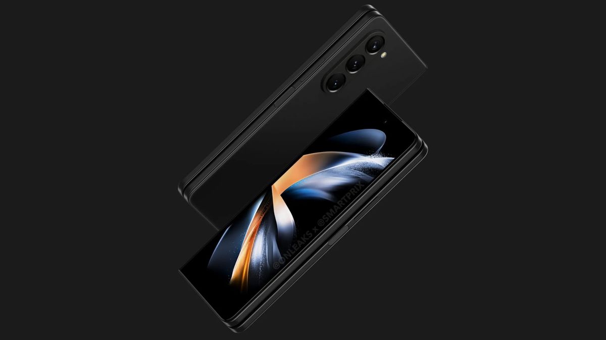 Leaked renders showing the Samsung Galaxy Z Fold 5