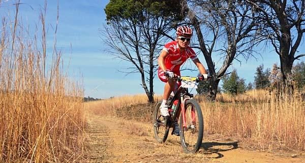 Burry Stander (Specialized) rides in solitude.