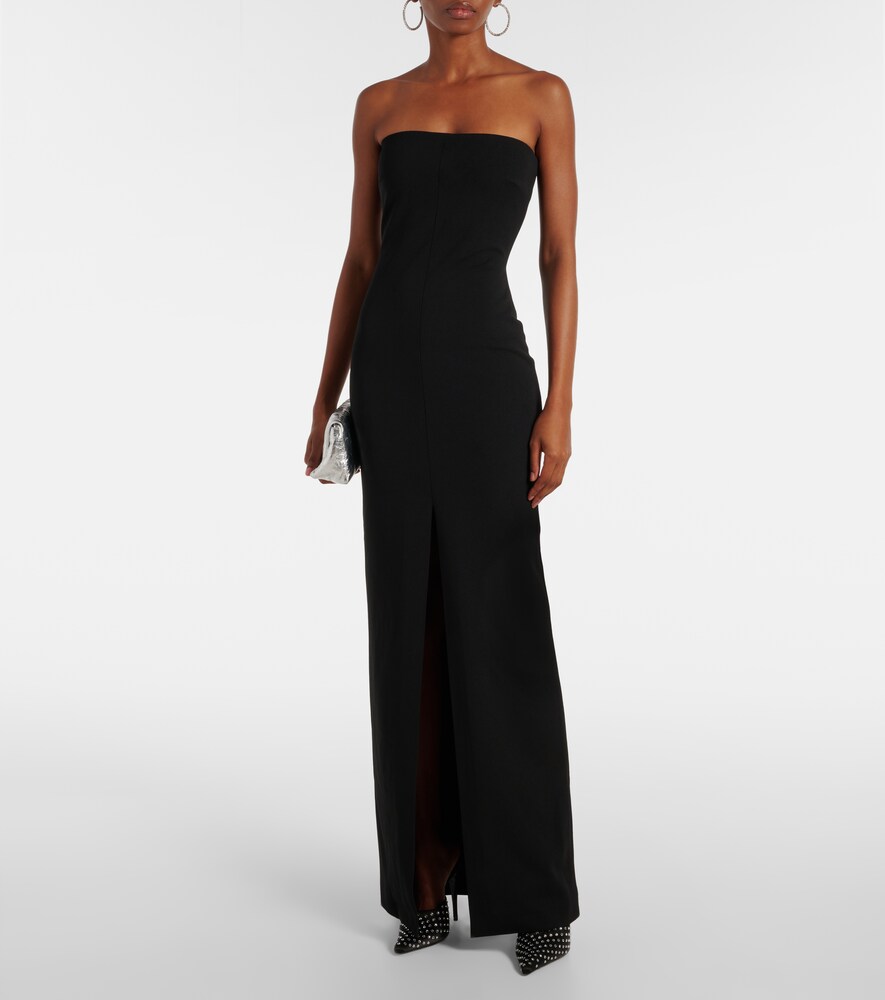 Bysha Strapless Crêpe Maxi Dress