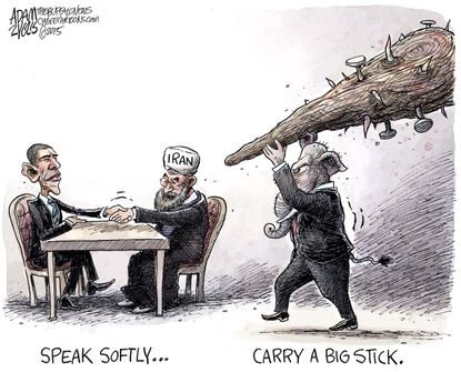 Political cartoon World GOP Iran Nuclear Deal