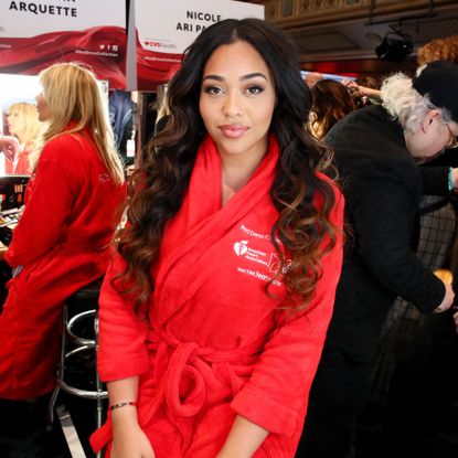 Red, Beauty, Fashion, Event, Outerwear, Fashion design, Model, Crowd,