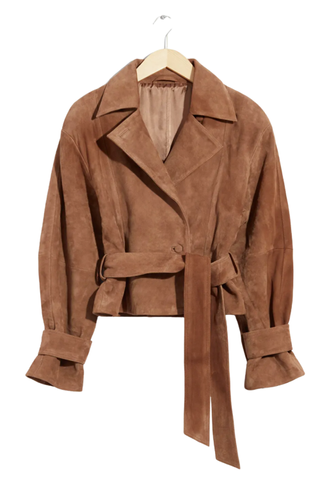 Belted Suede Jacket