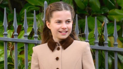 Princess Charlotte of Wales attends the 2026 Easter Matins Service at St George's Chapel on April 05, 2026