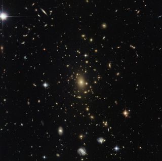 Hubble Homes in on a Galaxy Cluster
