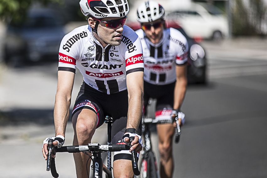 Tom Dumoulin in the new white kit