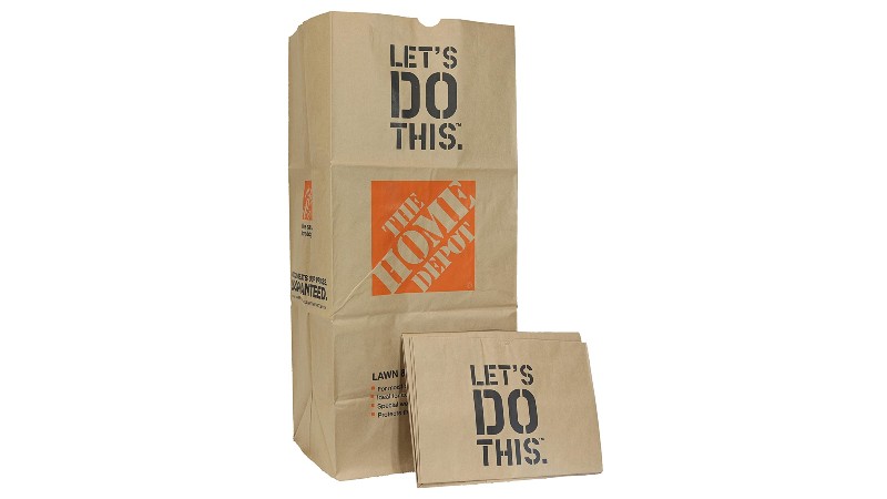 Home Depot heavy-duty paper lawn and refuse bags
