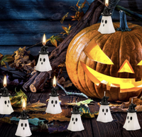 10 Halloween Ghost Candles: was $11 now $8 @ Amazon