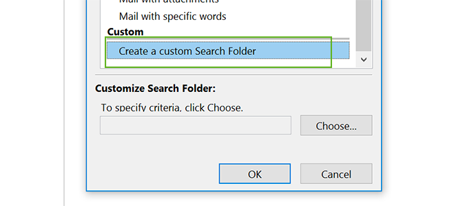 how to set up folders in outlook 2016