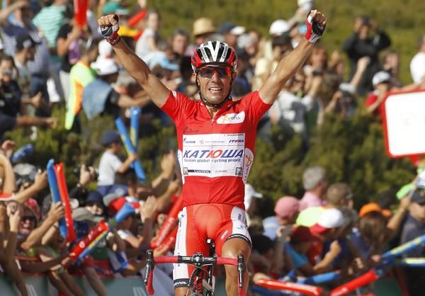Joaquim Rodriguez (Katusha) gained time on Contador to lead by 22 seconds overall