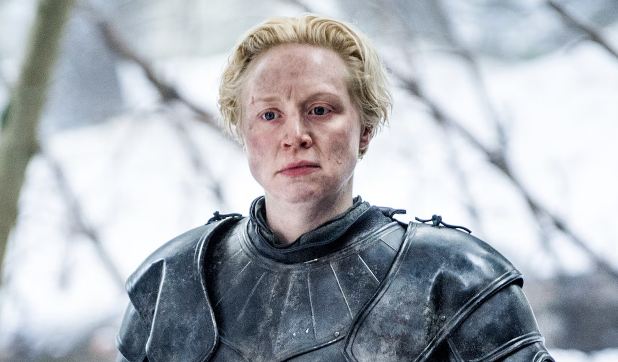 Gwendoline Christie as Brienne of Tarth in Game of Thrones