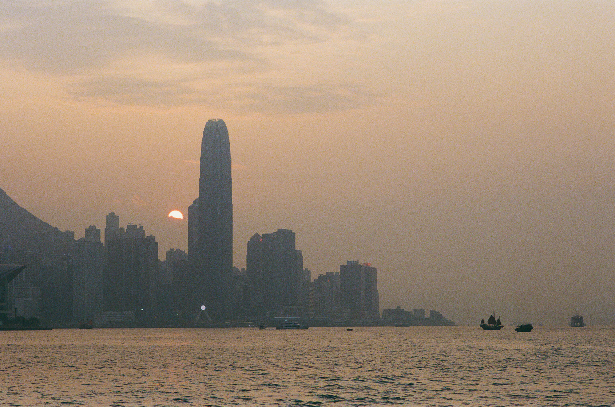 Hong Kong skyline at dusk