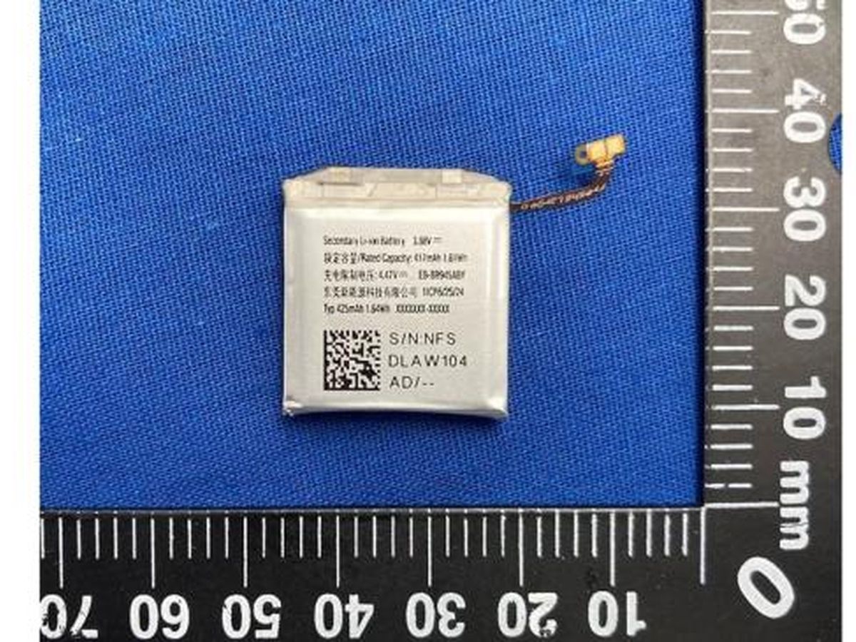Alleged Galaxy Watch 6 battery