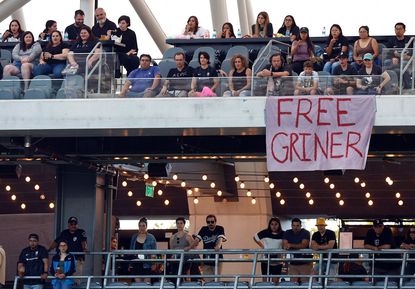 Sign that reads "Free Griner"