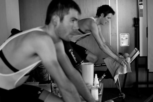 Monfort and Andy Schleck are put through their paces