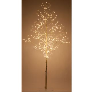 Gold Shimmer Fairy Light Trees with LED Lights