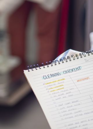 Cleaning schedule