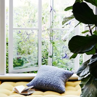 A reading nook by the window