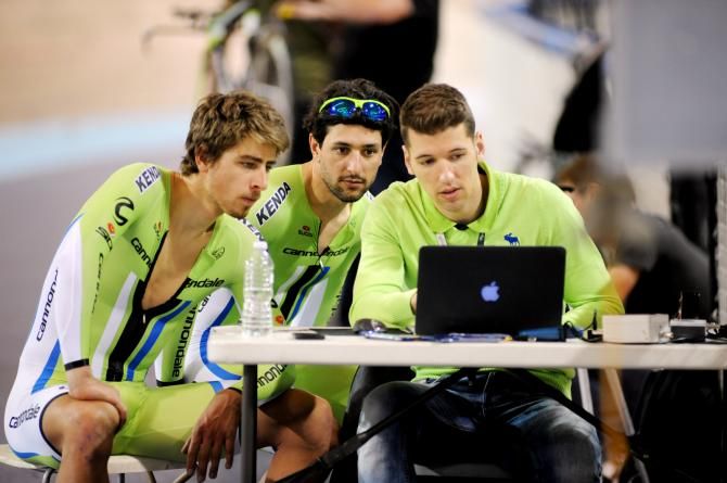 Peter Sagan and the Cannondale team sift through the data