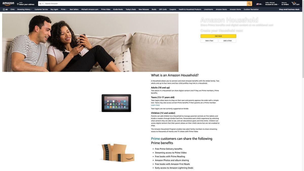 How to share your Amazon Prime account with friends and family