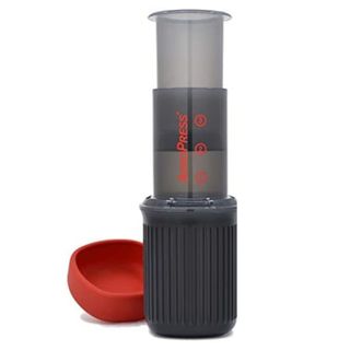  Aeropress Go Portable Travel Coffee Press Portable coffee maker cut out with lid off 