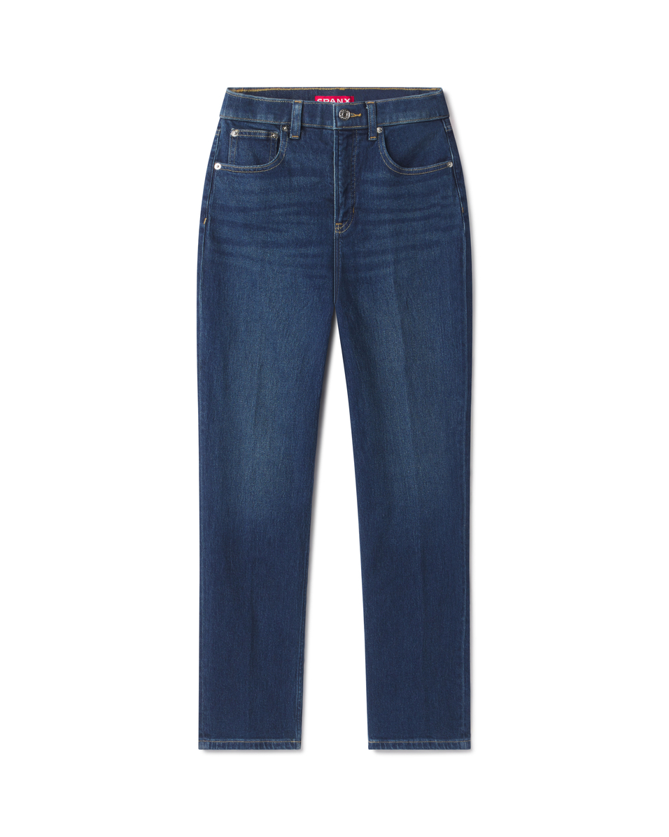 Spanx, 90s Straight Leg Jeans in Adriatic Blue