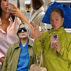 Women in colorful outfits