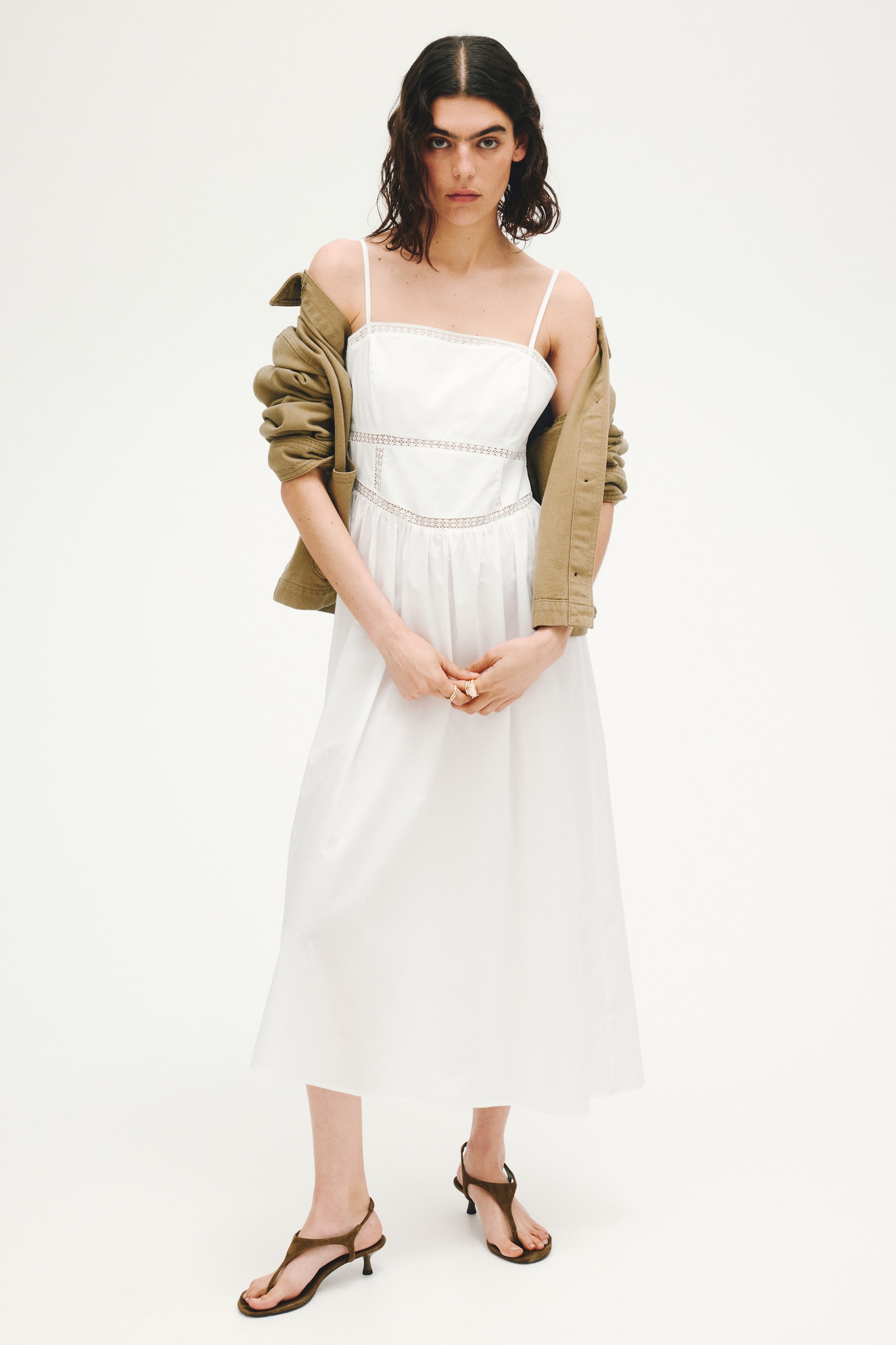 Tie-Strap Cotton Dress