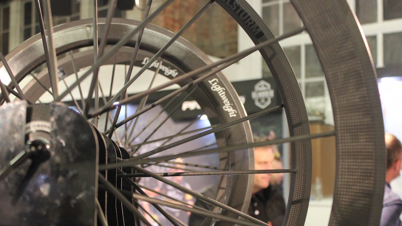An array of carbon from the German wheel manufacturer Lightweight