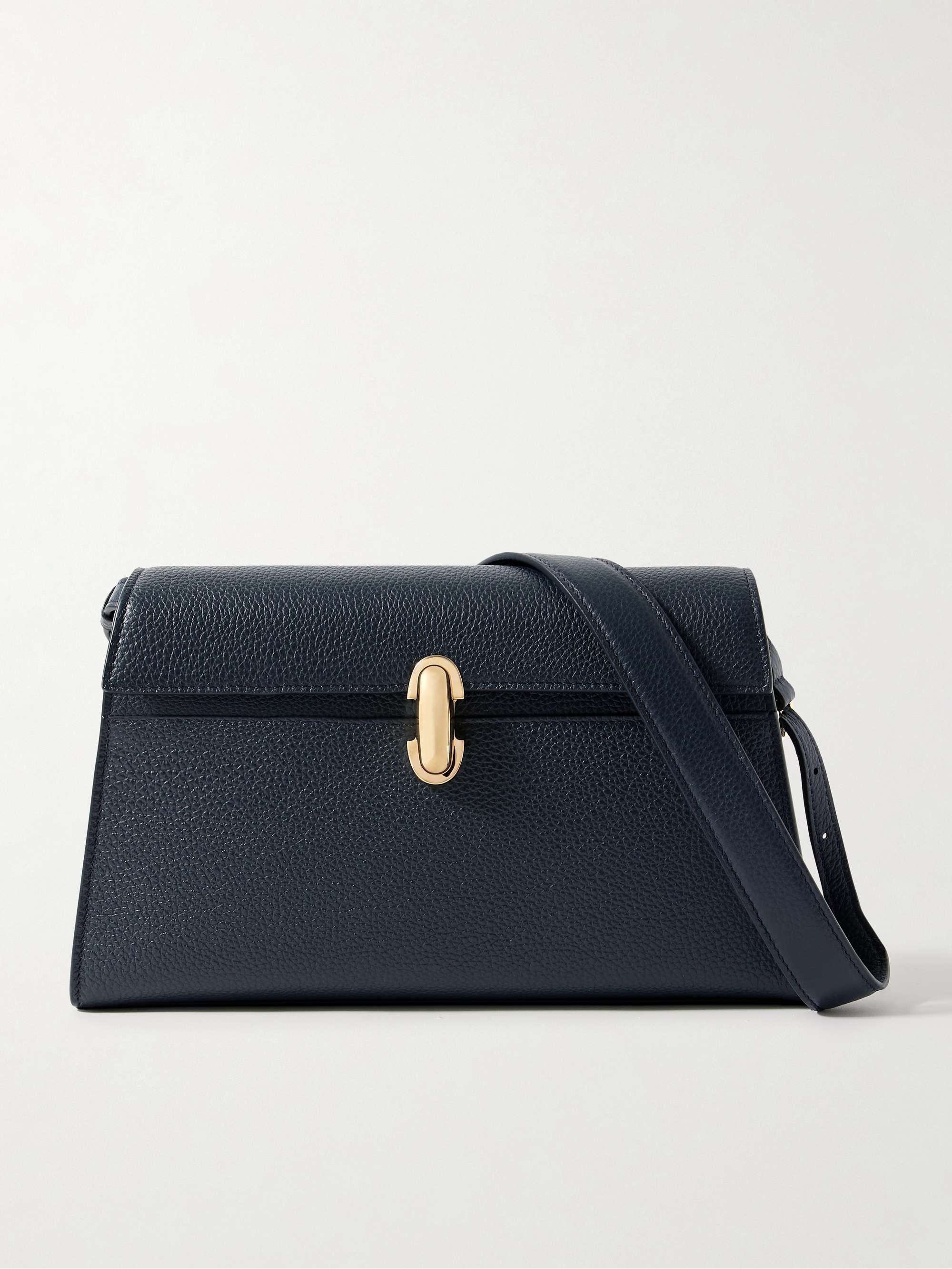 Symmetry Textured-Leather Shoulder Bag