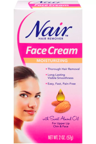 Nair Hair Remover Moisturizing Face Cream With Sweet Almond Oil