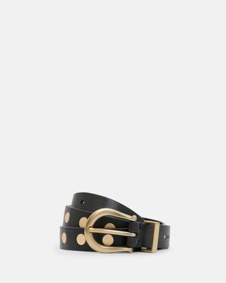 Michaela Studded Leather Belt