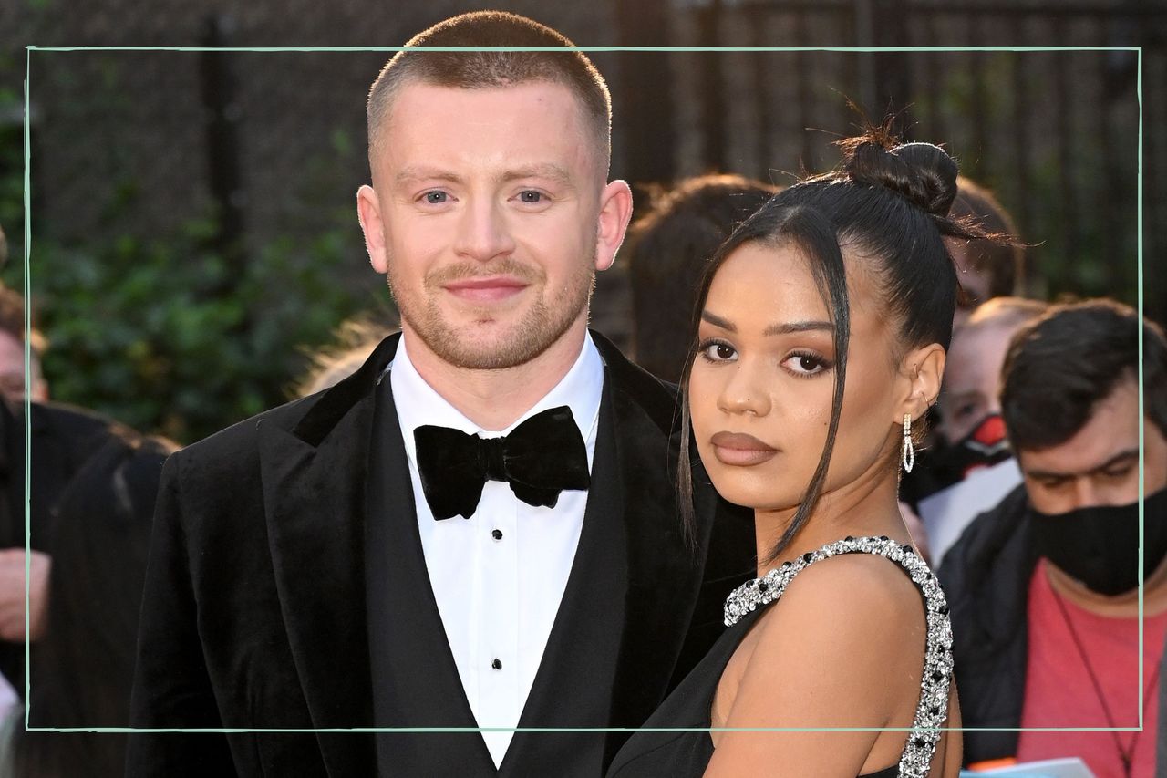 Adam Peaty split - Adam Peaty and Eirianned Munro attend the GQ Men Of The Year Awards 2021 at Tate Modern on September 01, 2021 in London, England. 