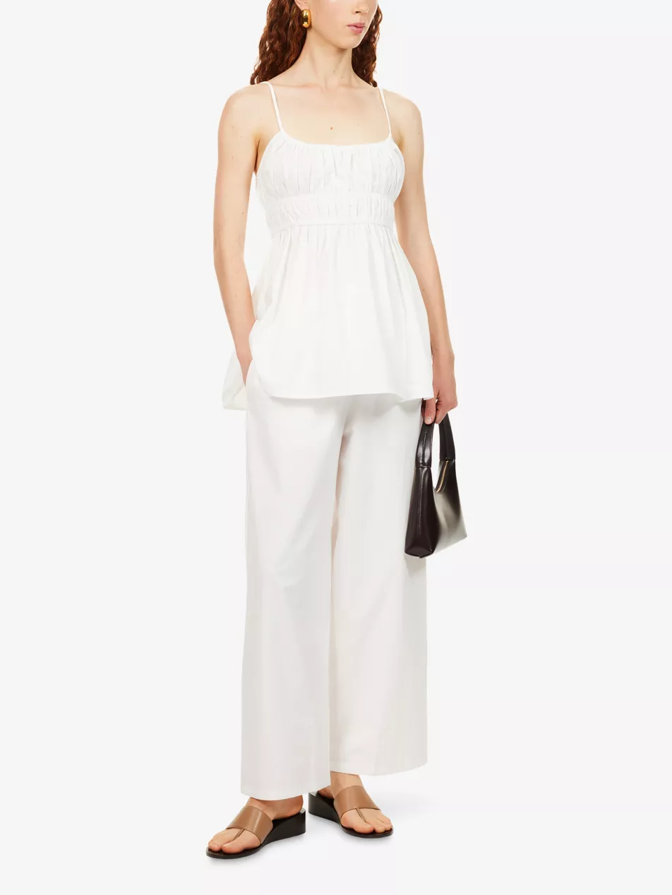 Zahara Cotton-Poplin Trousers - 6
