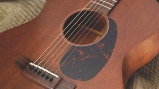 Close up of a Martin guitar