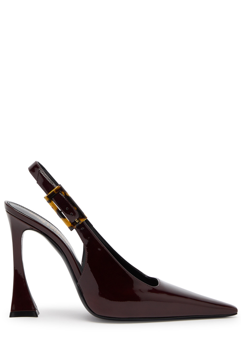 Dune 110 Patent Leather Slingback Pumps
