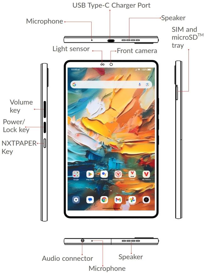 screen of the TCL Tab 8 NXTPAPER 5G
