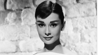 straight and full eyebrow shapes on Audrey Hepburn